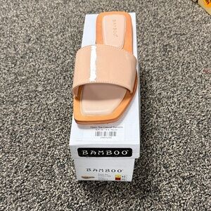 Bamboo Women's Nude Slide Sandals